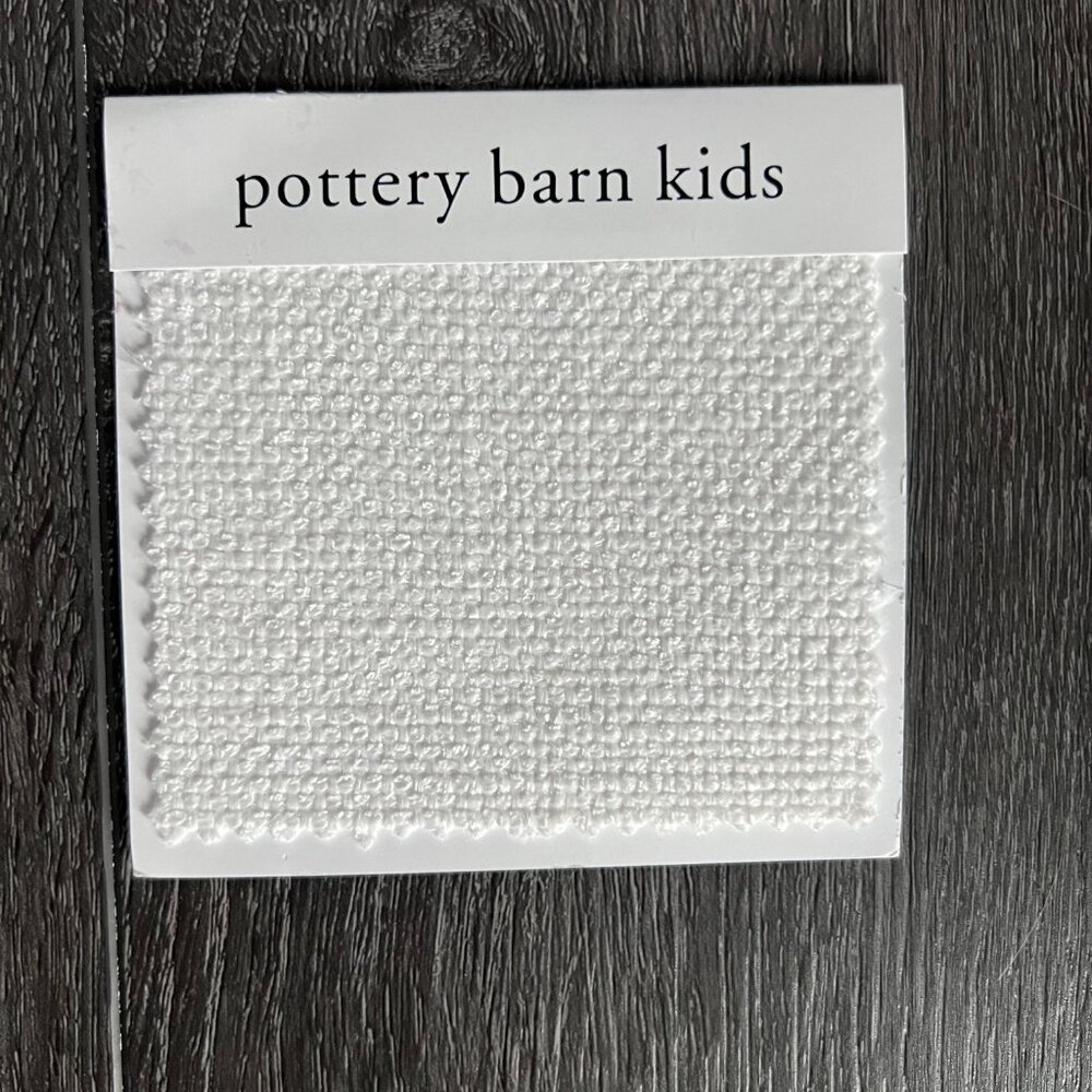Pottery Barn Performance Slub Weave Swatch, White